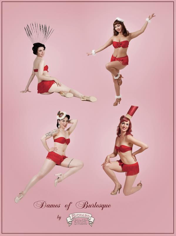 Dames of Burlesque in a state of undress